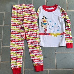 Hanna Andersson Wonder Woman PJs. Size 120